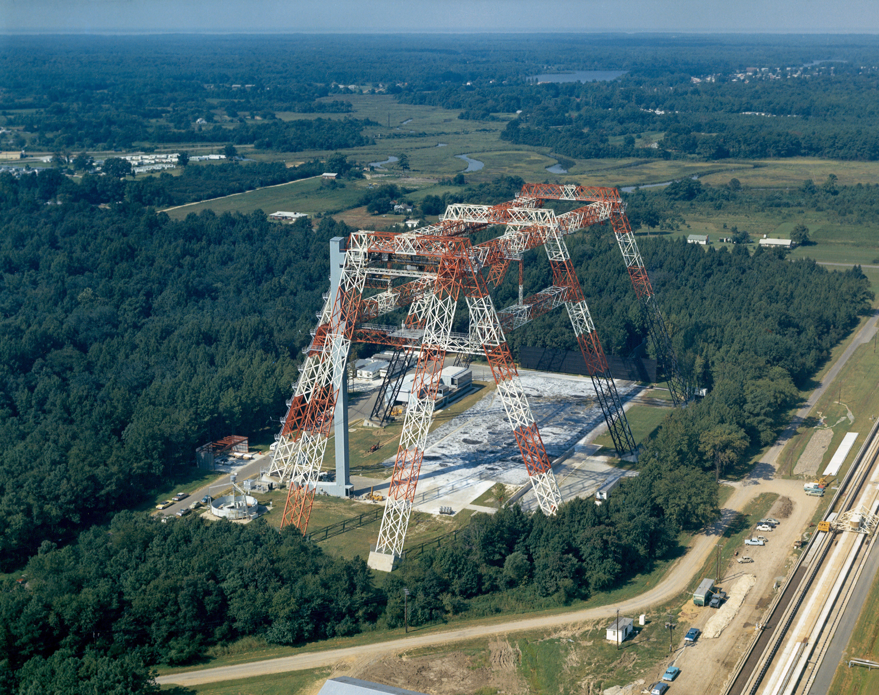 Aerial view of the LLRF at Langley