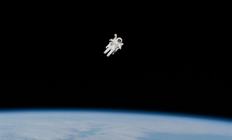 Astronaut Bruce McCandless Performs the First Untethered Spacewalk ...