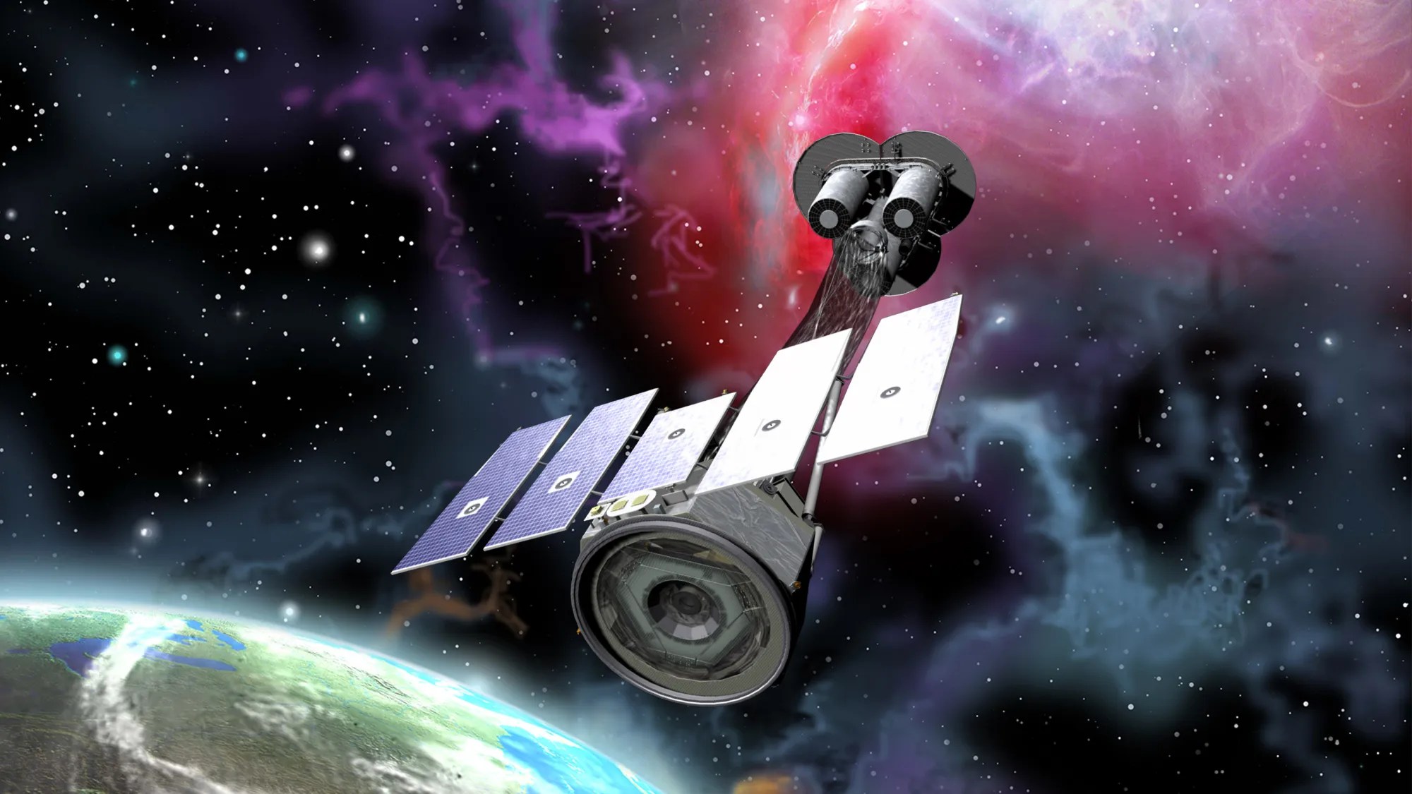 Artist Rendering of IXPE in Space