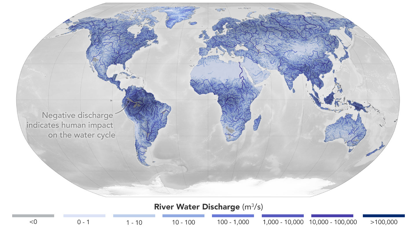 Computer models of 3 million river segments