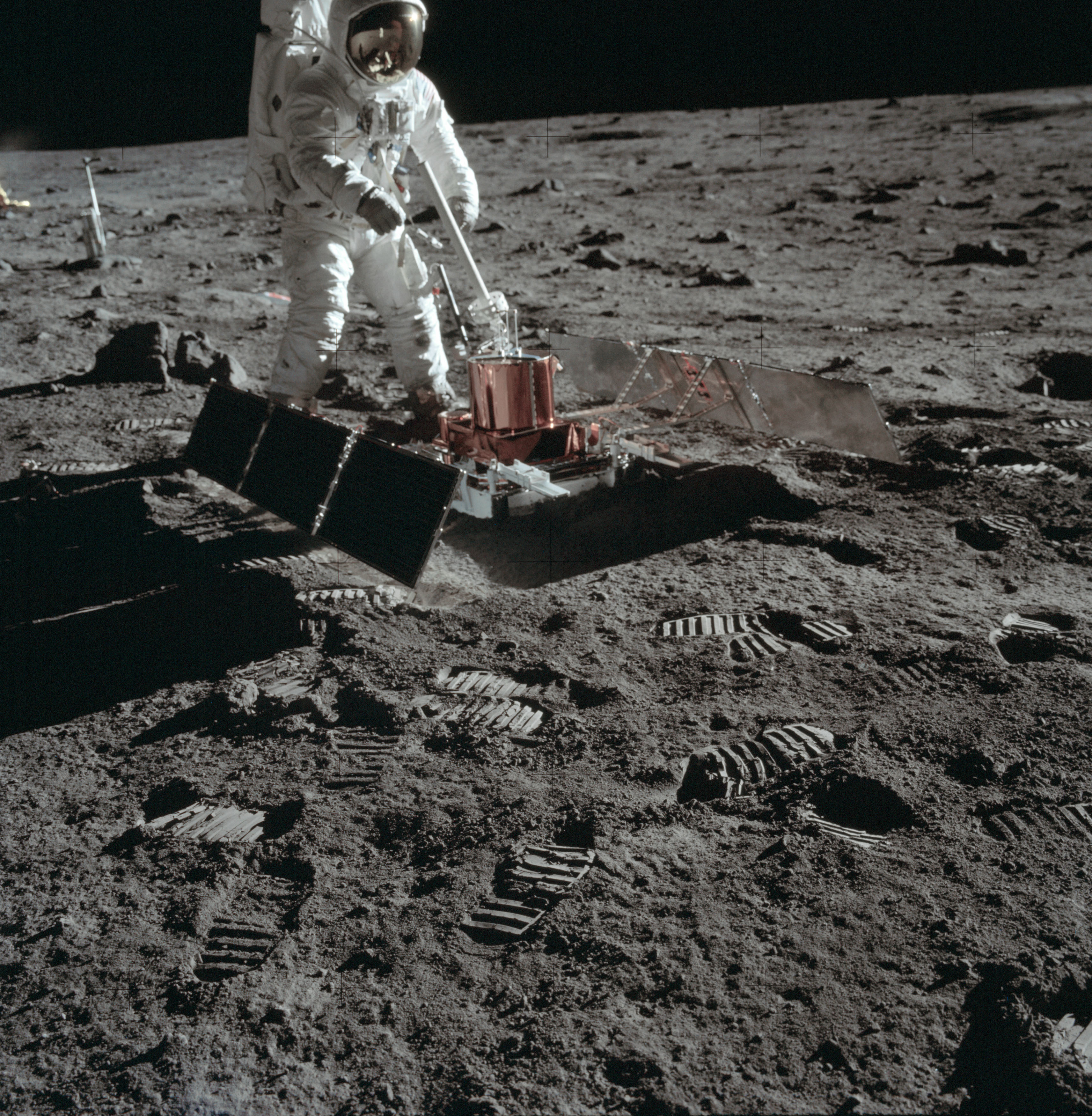 The Passive Seismic Experiment returned useful data for three weeks but stopped responding to commands on Aug. 24, 1969, most likely due to overheating in the lunar Sun