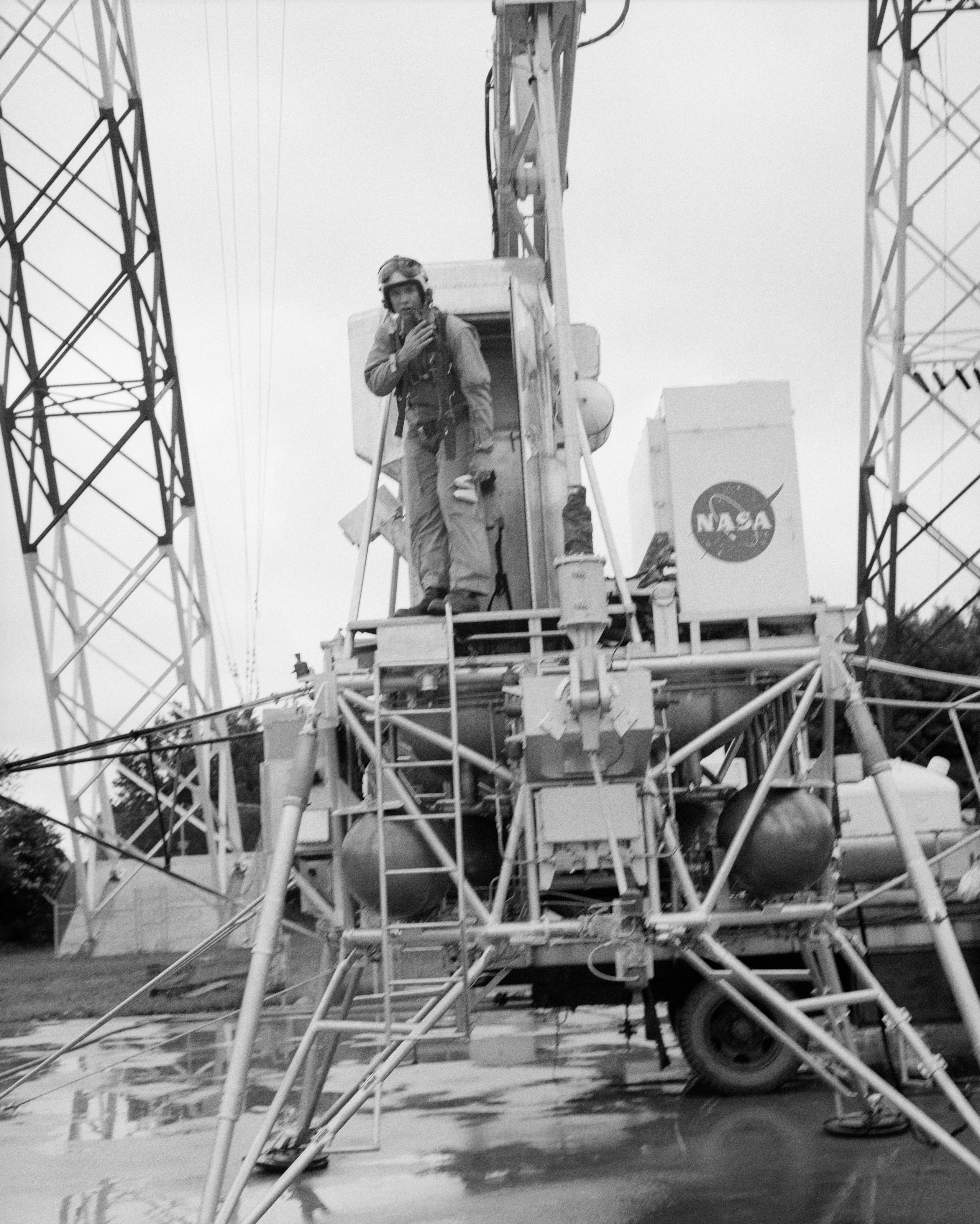 Apollo 12 backup astronaut David R. Scott at the LLRF