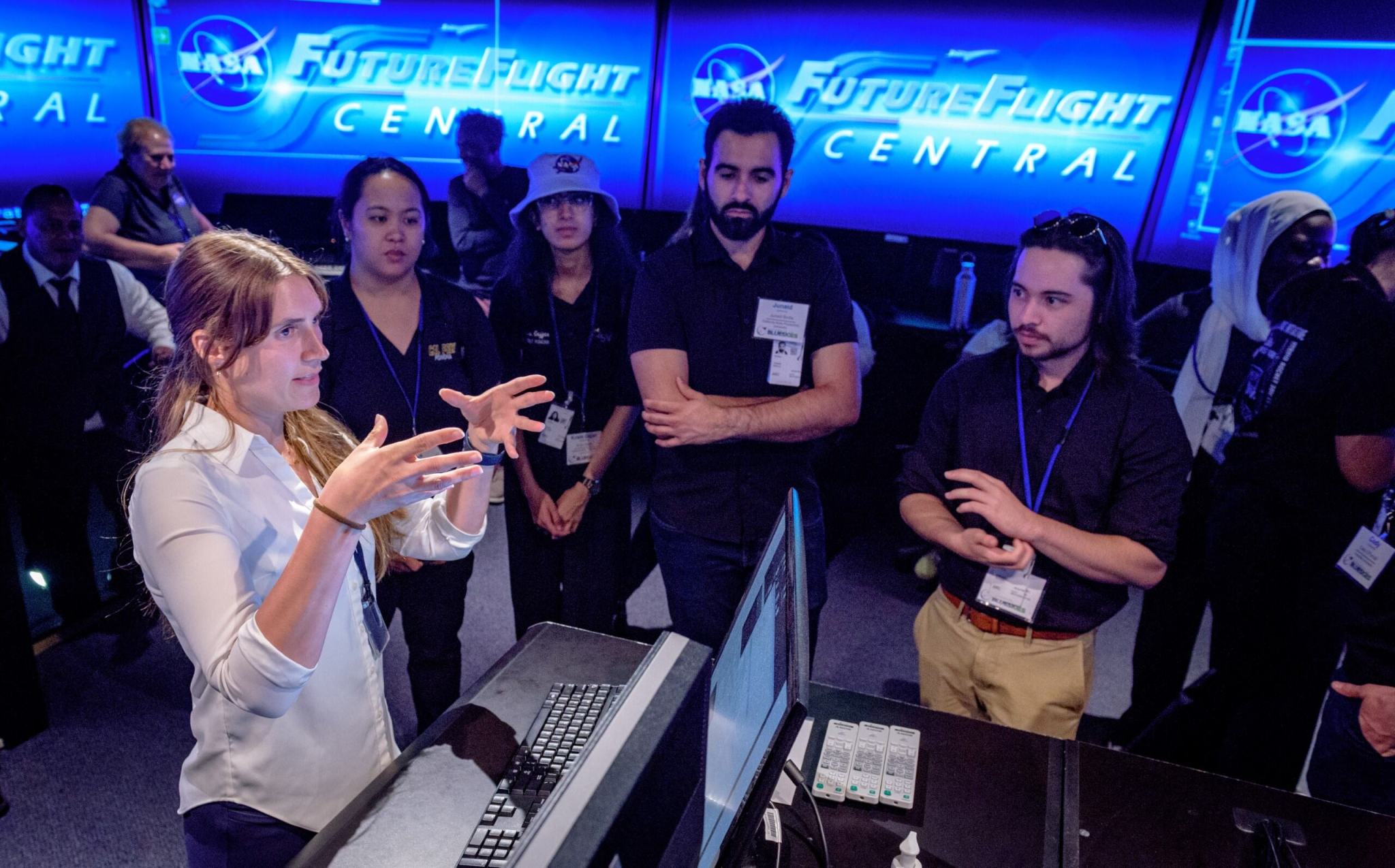 Students attending the 2024 Blue Skies Competition toured NASA’s Ames Research Center during the Forum. 