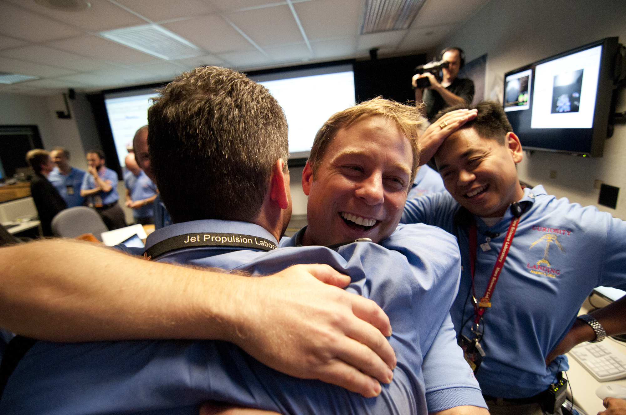 Curiosity Landing Team Celebrates