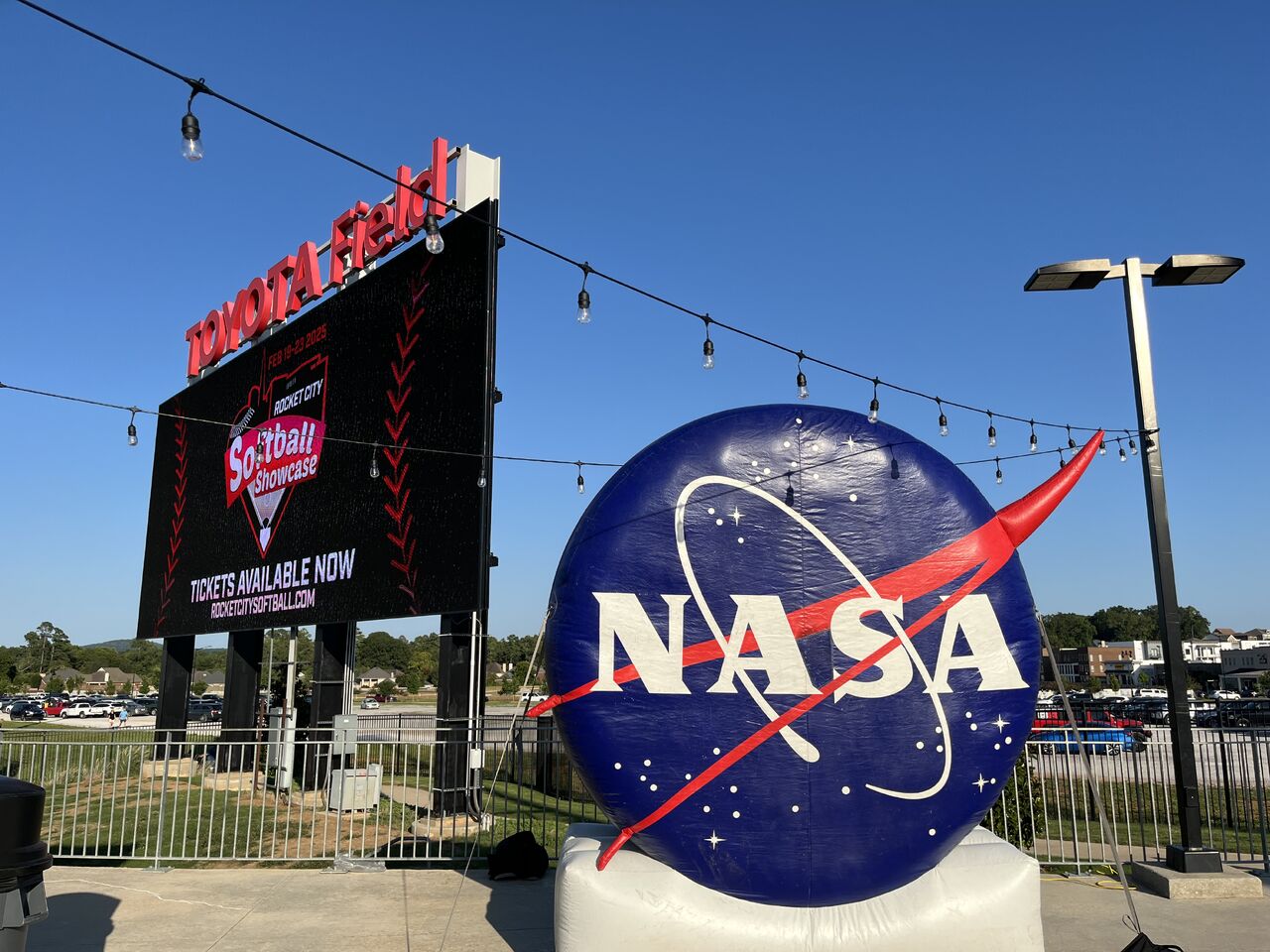 NASA’s Marshall Space Flight Center participated in Space Night at the Rocket City Trash Pandas game Aug. 10. Several team members represented the center, talking with fans about Marshall’s cutting-edge technologies and missions. The event featured special giveaways, astronaut food samples, and photo opportunities.