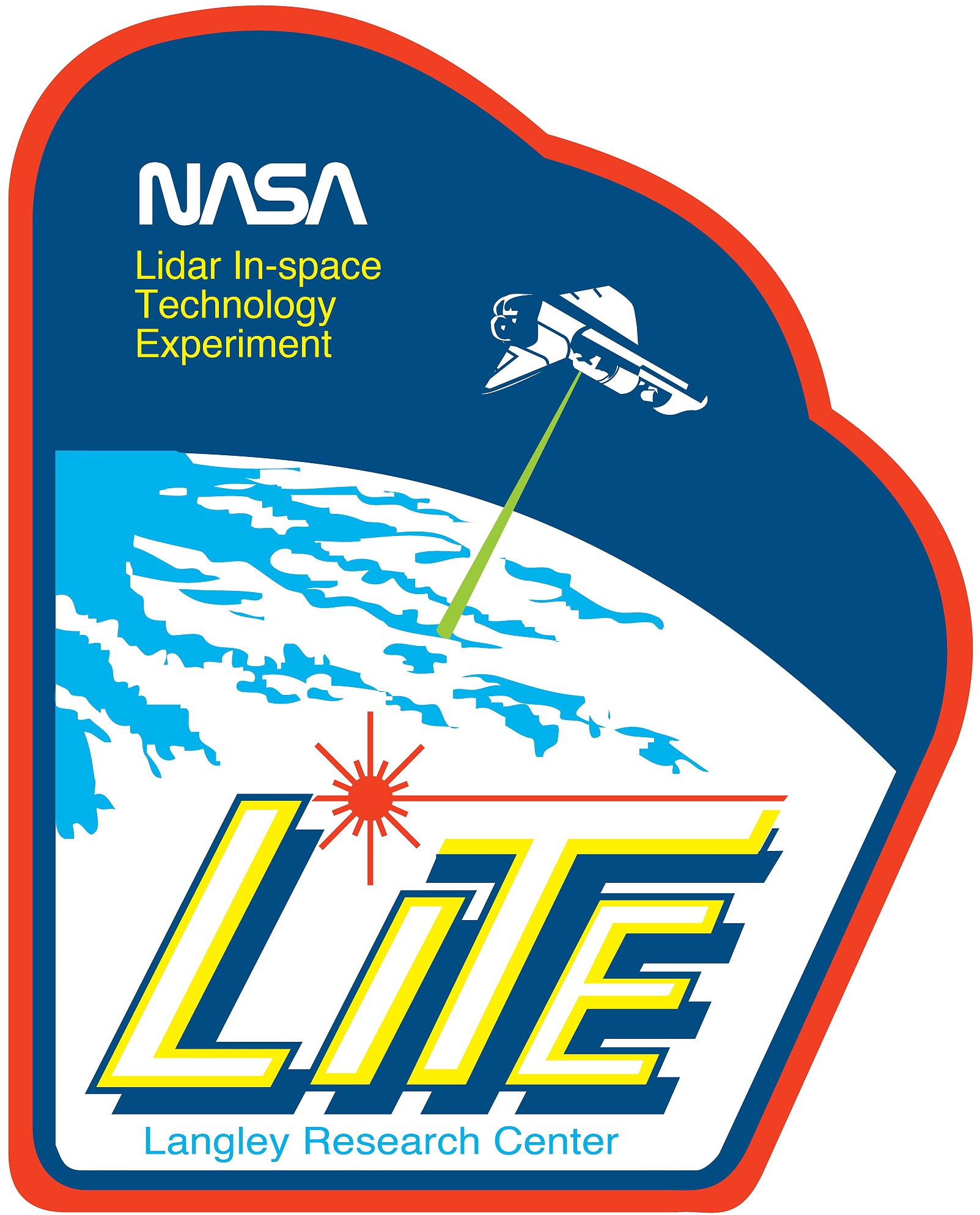 The patch for the Lidar In-space Technology Experiment