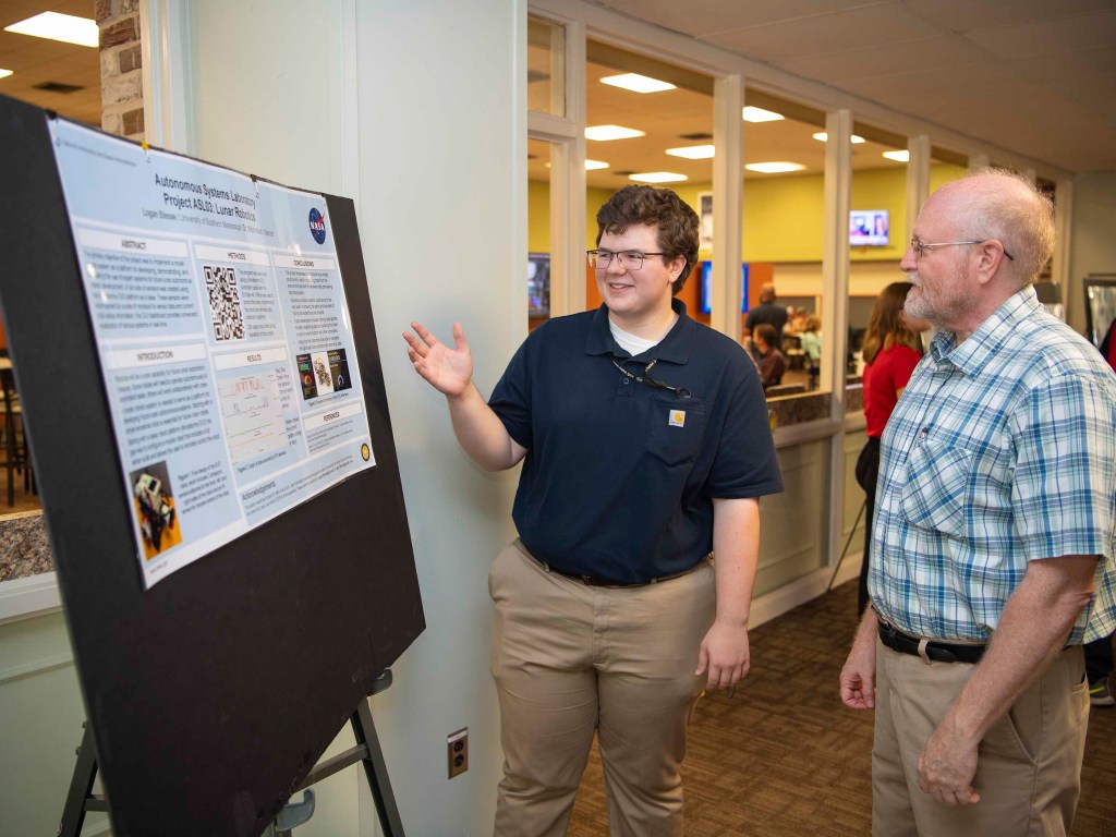 NASA Stennis summer intern Logan Blesse