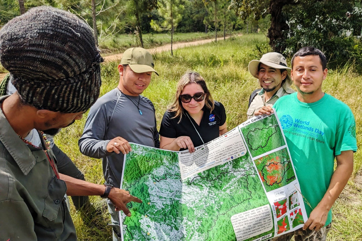 Betzy Hernandez from SERVIR's Science Coordination Office leads a land cover mapping workshop in Belize. NASA and the U.S. Agency for International Development (USAID) are opening a new SERVIR Central America regional hub, located in Costa Rica, on Tuesday, Dec. 3.